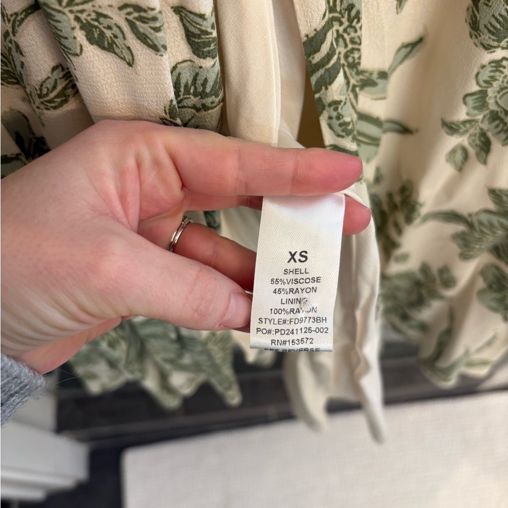 Bohme Green Floral Midi Dress - Picture 4 of 10
